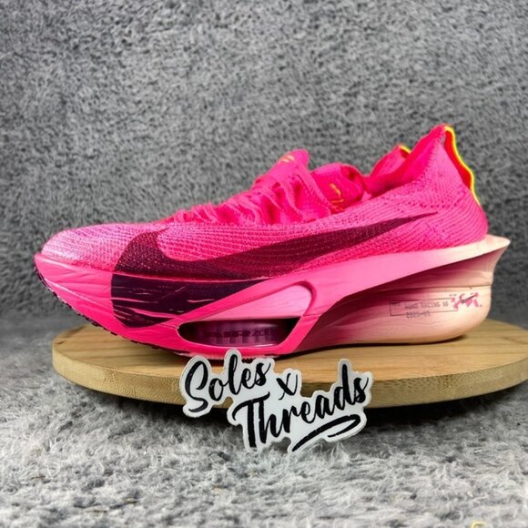 Nike Air Zoom Alphafly NEXT% 3 Size 7 Women Hyper Pink Racing FD8315-601 - Picture 4 of 6
